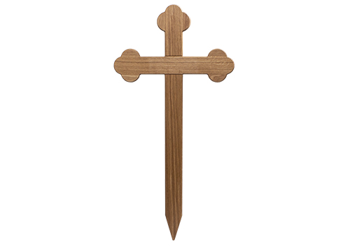 Gravmarkør /processionskors Ortodoks Trekløver