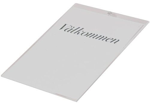 Lomme til dørskilt i plexi