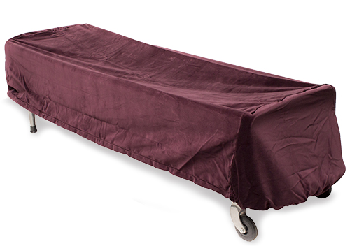 Båreoverdækning rød velour til bårevogn