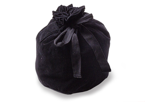 Askförvaringspåse. Svart sammet