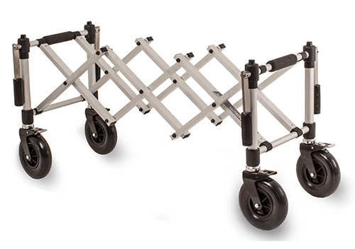 Kistevogn Spencer XL. Aluminiumfarvet.