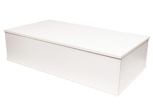 Ask 75*40*20 cm, Spånskiva vit